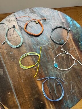 Pura Vida Multicolor String Bracelets - Set of 6